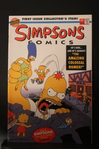 The Simpsons #1 (1996) Super-High-Grade NM or better 1st issue Homer cover