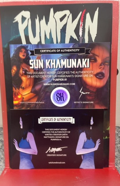 Pumpkin #1  autographed by Sun Khamunki