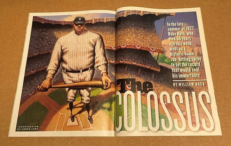 Sports Illustrated ( 8.0 VFN )  Babe Ruth  /  August 1998