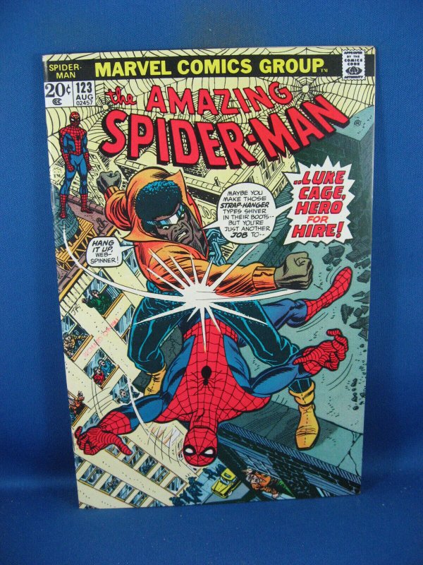 AMAZING SPIDERMAN 123 VF  1973  LUKE CAGE