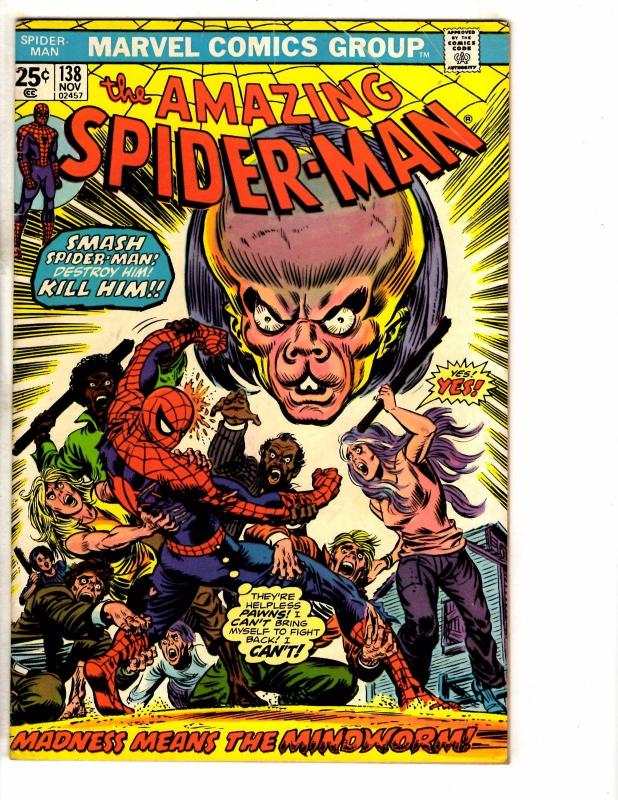 Amazing Spider-Man # 138 VG/FN Marvel Comic Book Goblin Rhino Tarantula May J248