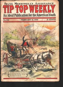 Tip Top Weekly #722 2/12/1910-Western cover-Frank Merriwell appears-5¢ cover ... 
