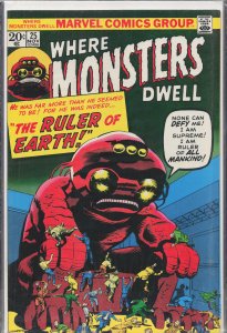 Where Monsters Dwell #25 (1973) R.O.E.