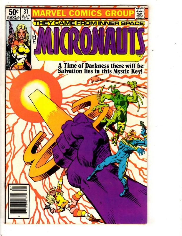 Lot Of 7 Micronauts Marvel Comic Books # 31 32 33 34 35 36 37 Inner Space RJ6