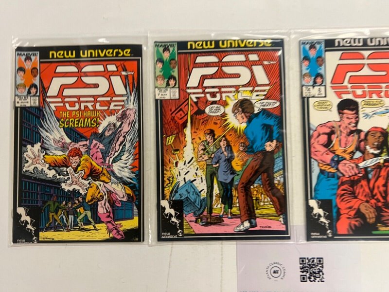 4 PSI Force Marvel Comic Books # 5 6 7 8  Avengers Defenders Hulk 55 JS61