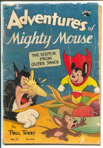 Adventures Of Mighty Mouse #13 1954-St.John-Paul Terry-Visitor From Outer Spa...