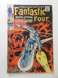 Fantastic Four #72 (1968) GD  moisture stains, centerfold detached bottom staple