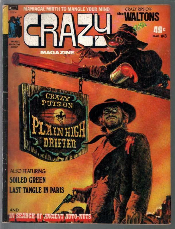 Crazy #3 1974-Marvel-Kelly Freas-Vic Martin-Mort Drucker-VG-