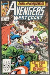 Avengers West Coast #55 (1990, Marvel) Acts of Vengeance. Loki! NM
