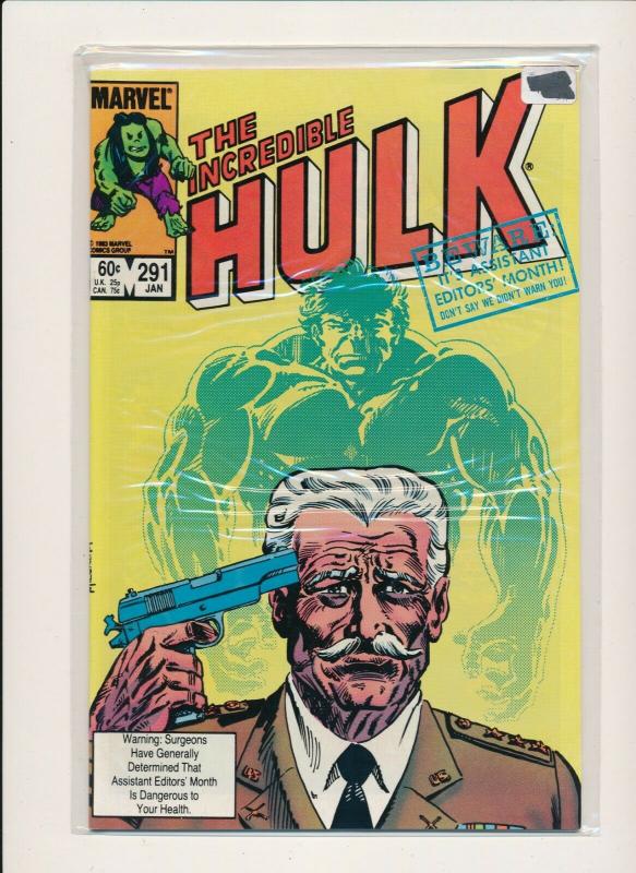 Marvel Comics Lot of 6-THE INCREDIBLE HULK  #289-294 1983 VF (PF487) 