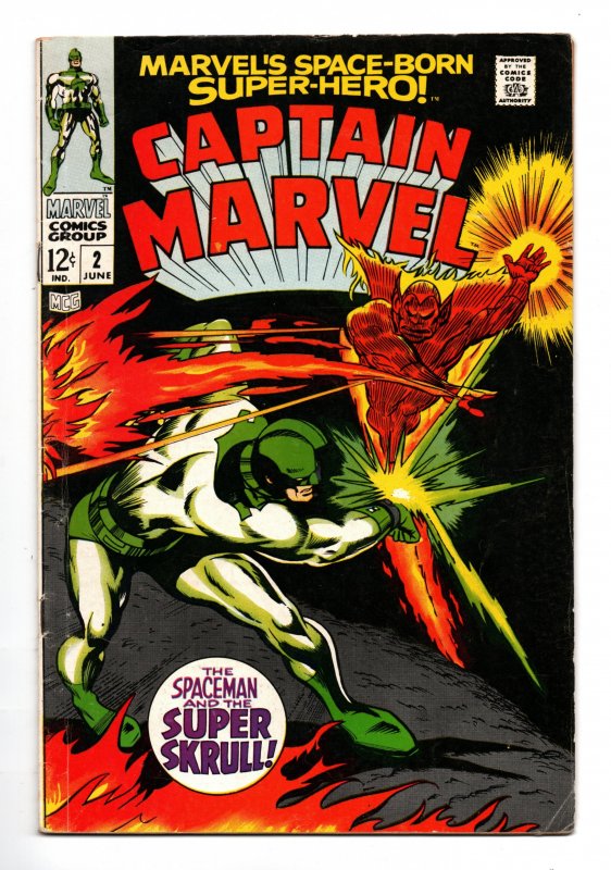 CAPTAIN MARVEL #02 (1968) GENE COLAN | SILVER AGE | FN/VF