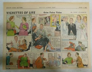 Vignettes Of Life by Kemp Starrett Fairy Tales 6/3/1951 Size: 11 x 15 inch