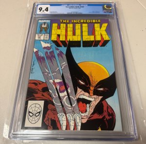 Incredible Hulk # 340 CGC Graded 9.4 Marvel Comic Book McFarlane Wolverine JH30