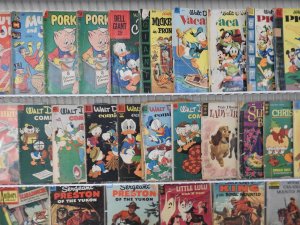 Huge Lot of 100+ Low Grade Comics W/ Walt Disney Comics, King Comics, +More!