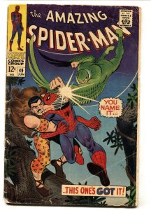 AMAZING SPIDER-MAN #49 comic book KRAVEN-VULTURE-MARVEL SILVER AGE G/VG