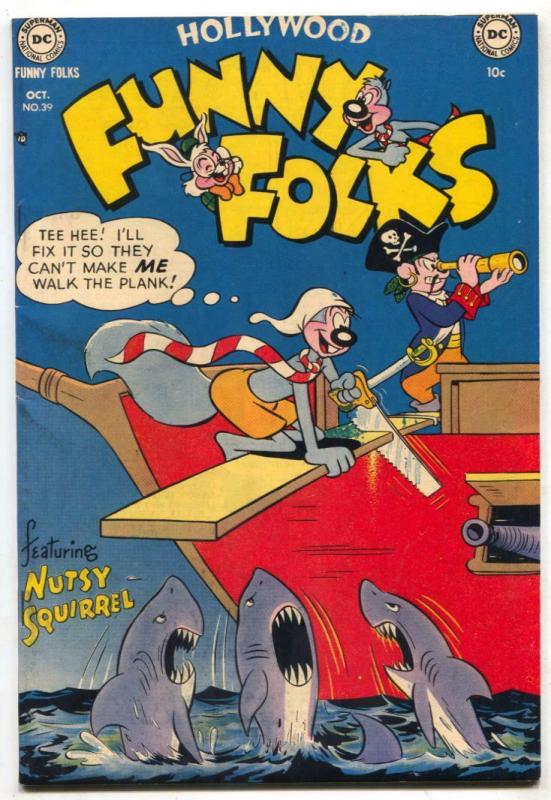 Hollywood Funny Folks #39 1951- Nutsy Squirrel- shark cover