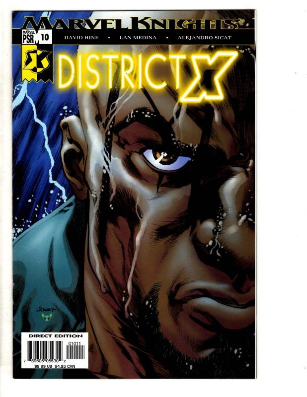 Lot Of 7 District X Marvel Comic Books # 8 9 10 11 12 13 14 X-Men Wolverine CR39