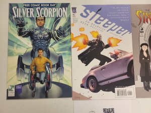 3 Wildstorm Comics #1 Sixsmiths + #1 Sleeper + #1 Silver Scorpion FCBD 17 TJ29