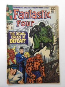 Fantastic Four #58 (1967) GD/VG Condition 1 in spine split