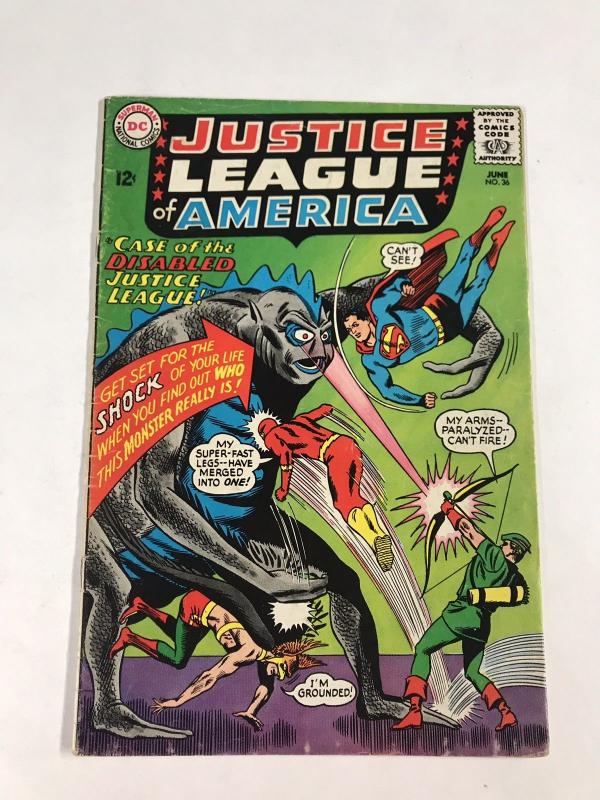 Justice League Of America 36 4.5 Vg+ Very Good+ Dc Silver Age