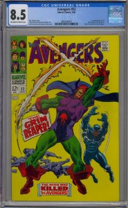 AVENGERS #52 CGC 8.5 1ST GRIM REAPER