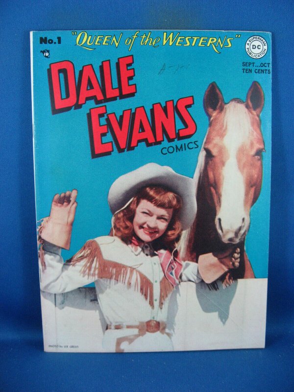 DALE EVANS 1 VF- FIRST ISSUE PHOTO CVR DC ROY ROGERS TOTH 1948 NICE