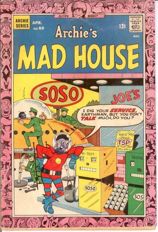 ARCHIES MADHOUSE (1959-1982)60 G-VG April 1968 COMICS BOOK