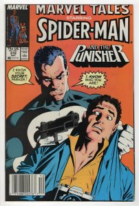 Marvel Tales #218 ORIGINAL Vintage 1988 Marvel Comics Spiderman Punisher