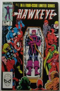 Hawkeye #4 (Dec 1983, Marvel), NM condition, Hawkeye & Mockingbird elope