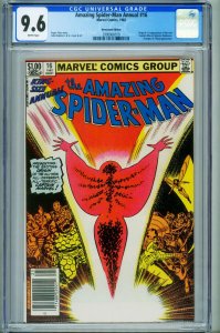 AMAZING SPIDER-MAN ANNUAL #16 CGC 9.6--newsstand--1st Monica Rambeau--3990900019