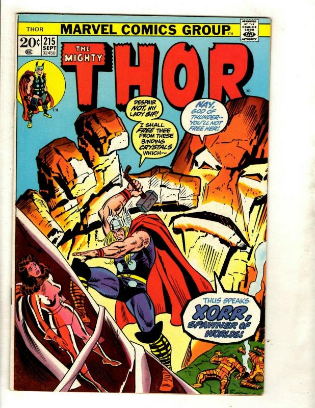 Lot Of 6 Mighty Thor Marvel Comic Books # 214 215 216 217 218 219 Odin Loki GK4