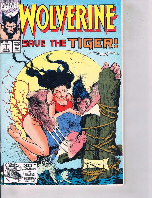 Lot Of 2 Marvel Books Wolverine Save the Tiger #1 and Flashback #1  ON2