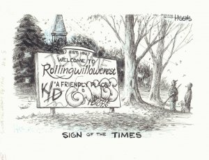 Sign of the Times Rollingwillowcrest Graffiti Chicago Sun-Times art Jack Higgins