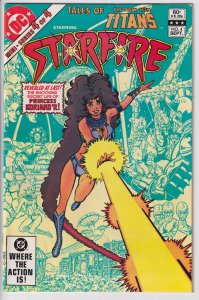TALES OF THE NEW TEEN TITANS #4 STARFIRE (Sep 1982) Nice VF+ 8.5 white!