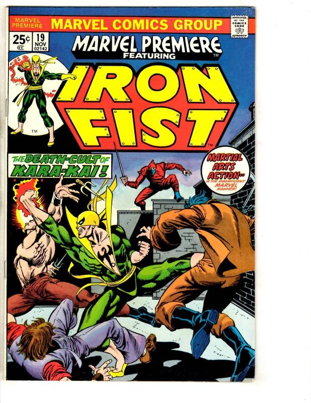 Marvel Premiere # 19 VF Feat. Iron Fist Comic Book Kung Fu 1st Colleen Wing J290