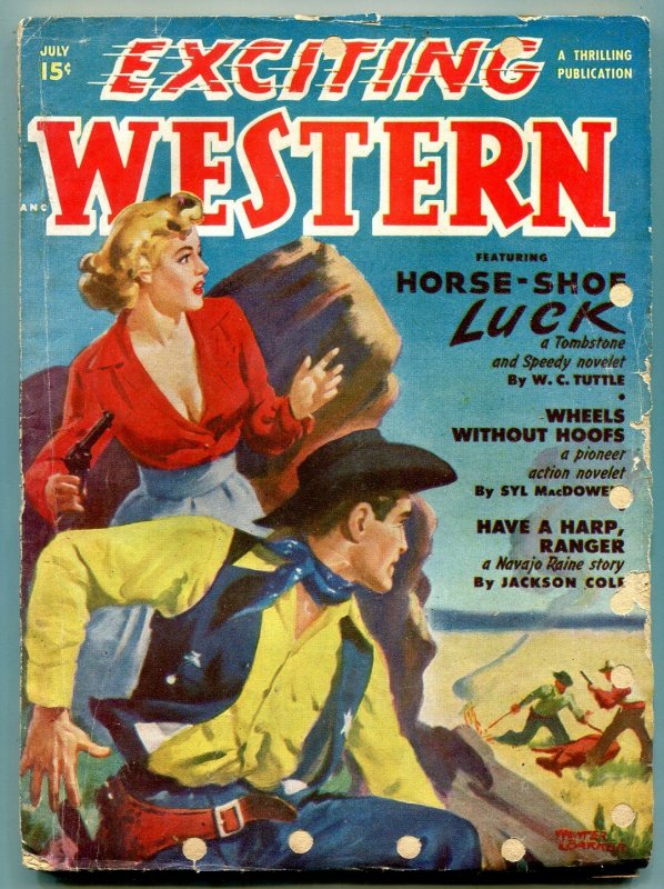 Exciting Western Pulp July 1950- Navajo Raine- Tombstone and Speedy