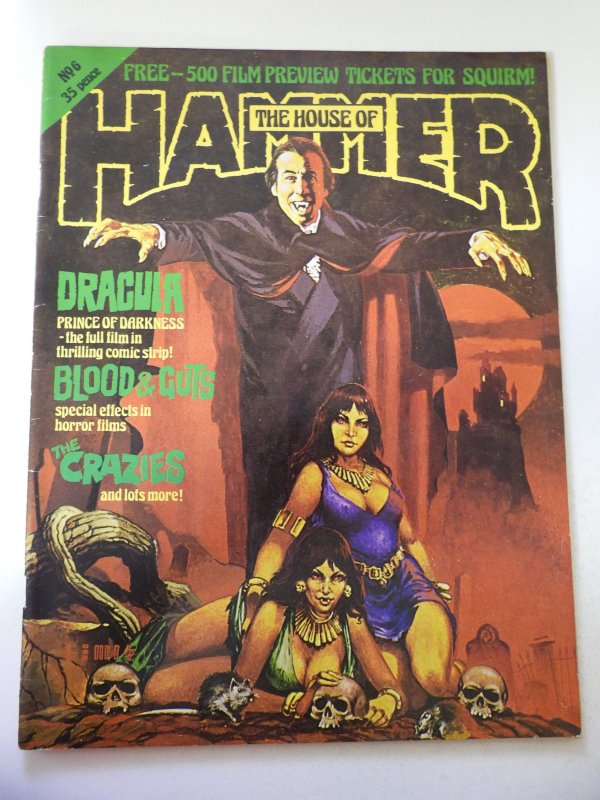 The House of Hammer #6 VG Condition stain/soiling fc