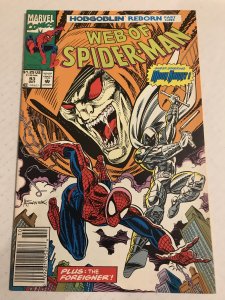 Web of Spider-Man #93 : Marvel 10/92 VF; Moon Knight, NEWSSTAND