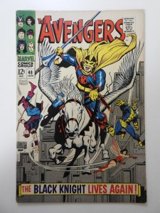 The Avengers #48 (1968) VG+ Cond 1st app of the new Black Knight! Moisture stain