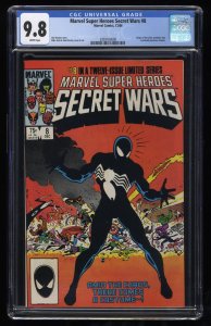 Marvel Super-Heroes Secret Wars #8 CGC NM/M 9.8 1st Symbiote Black Costume!