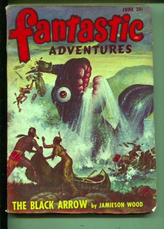 Fantastic Adventures-Pulp-6/1948-Jamieson Wood-Warren Kastel