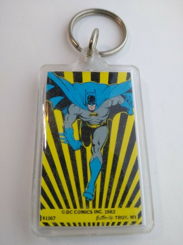 Batman Keychain Lot Of 7 Different Licensed Official DC Comics Superhero's 1980s 