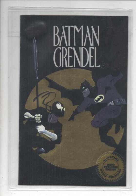 BATMAN GRENDEL ashcan, NM, Matt Wagner, Gold Foil, 1993, sealed Hero #2