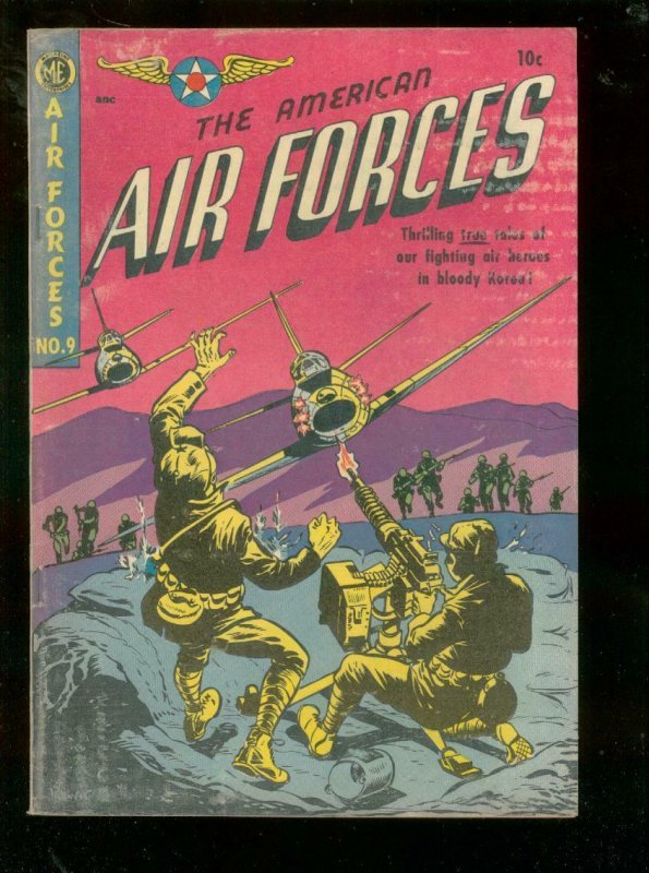 AMERICAN AIR FORCES #9 1952-JET POWERS-VIOLENT KOREA -very good VG