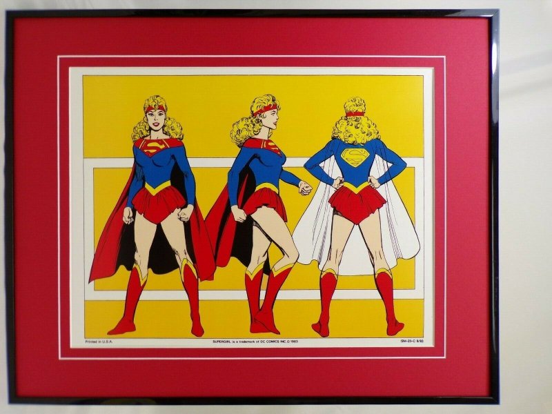 DC Comics Supergirl 360 View 16x20 Framed Poster Display 