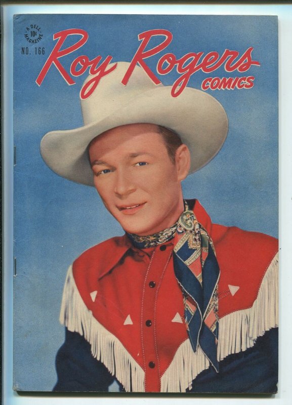 ROY ROGERS FOUR COLOR #166 1947-DELL-EARLY ROY ROGERS ISSUE-PHOTO COVERS-vf+