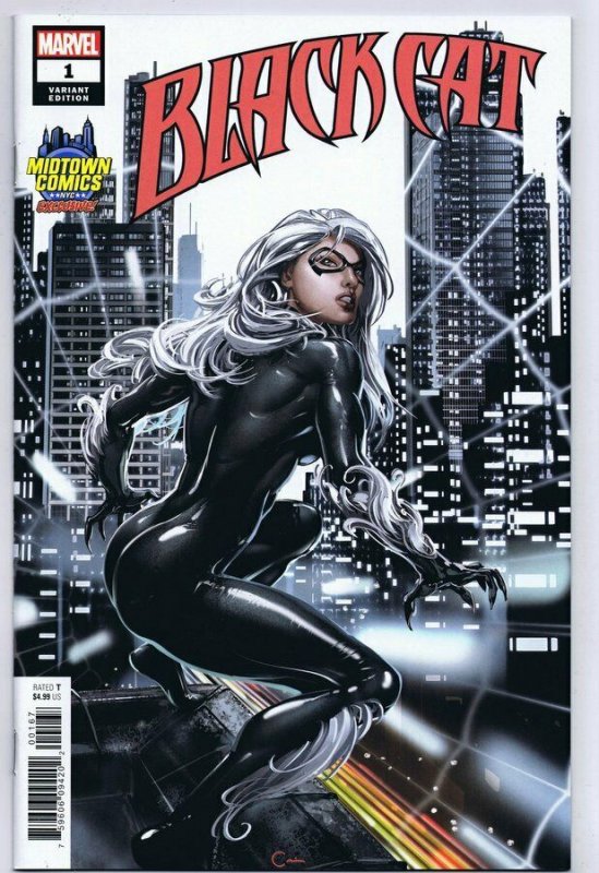 Black Cat #1 2019 Marvel Comics Midtown Exclusive Clayton Crain Variant