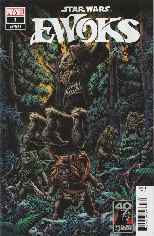 Star Wars ROTJ Ewoks # 1 Hotz 1:25 Variant Cover NM Marvel [O8]