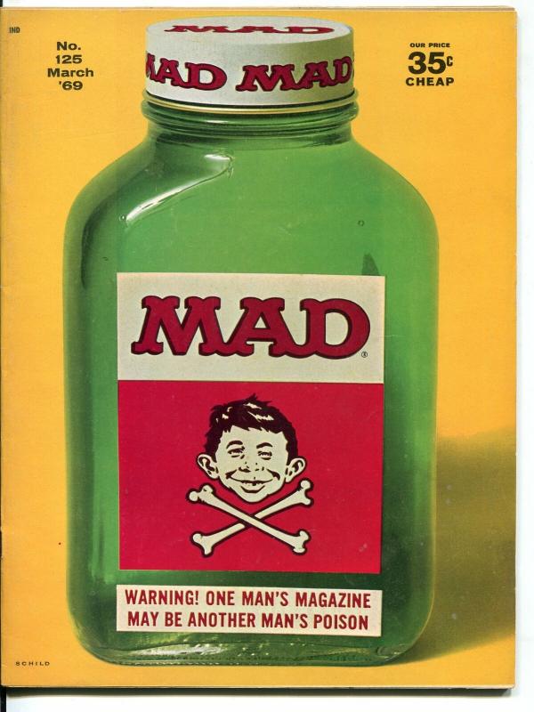 Mad-Magazine-#125-1969-Mort Drucker-Don Martin-David Berg