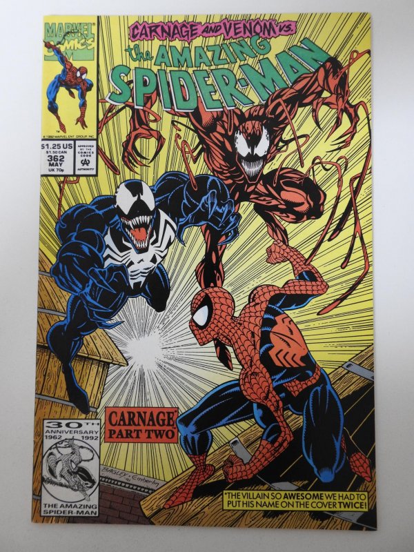 The Amazing Spider-Man #362 (1992) 2nd Carnage! Solid VF+ Condition!